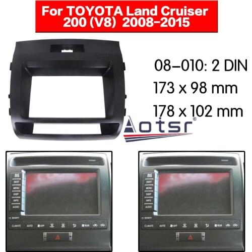Car Radio frame Audio Fascia For TOYOTA Land Cruiser 200 (V8) 2008 - 2015 Car Stereo Radio Fascia Panel Installation Adapter