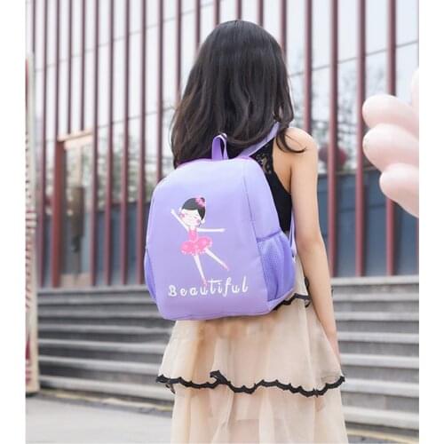 Children Printing Duffel Shoulder Bag Girl Lovely Ballet Dance Backpack High Quality Waterproof Sport Gymnastic Yoga Package