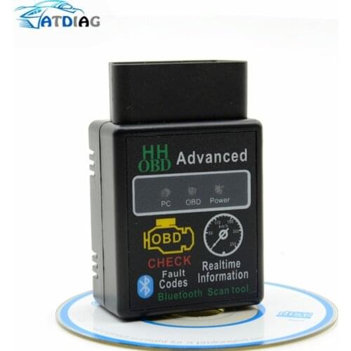 HH OBD OBD2 ELM327 Bluetooth OBDII CAN BUS Check Engine Car Auto Diagnostic Scanner Tool Interface Adapter For Android PC