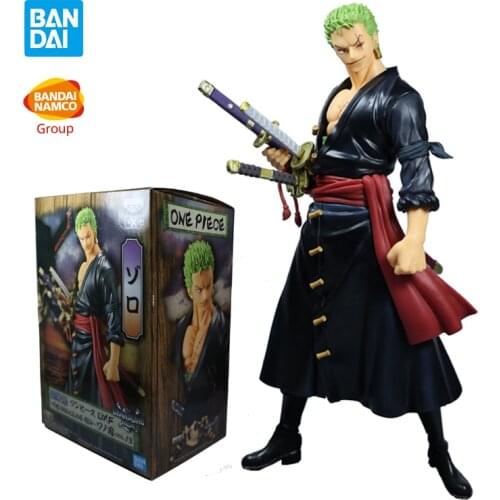 In stock banpresto DXF anime Figurals One Piece Wano Country Roronoa Zoro Action Figure Toys Model Brinquedos