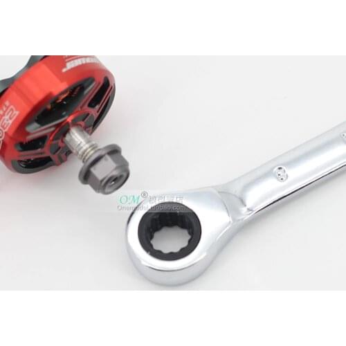 M5 nut wrench/2205 2306 through machine motor M5 nut installation / dual-use fast wrench ratchet