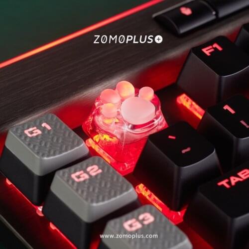 ZOMO PLUS Key cap mechanical keyboards keycap personality design,Q Meng Christmas cat paw keycap Cherry MX axis silicone keycaps