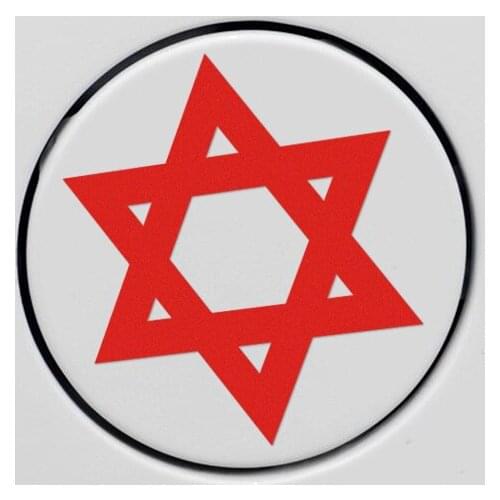 3 Pieces Customization Shield of David Stickers Decal Mogen David Car-Styling For vw volkswagen audi Benz ford bmw e46 opel