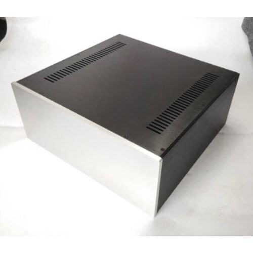 430*180*410MM 4318 All Aluminum Amplifier Chassis Home Audio Amplifier Case Shell Enclosure Housing with Cooling Hole DIY Box