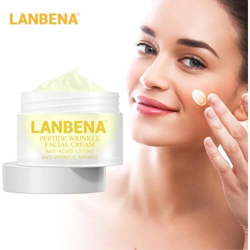 LANBENA Peptide Anti Wrinkle Facial Cream Anti Aging Skin Whitening Lifting Firming Acne Treatment Hyaluronic Acid Snail Cream