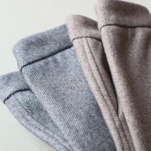 Luck A New Autumn Women Solid Elegant Woolen Pants Office Lady Herringbone Loose Pants Female High Waist Leggings