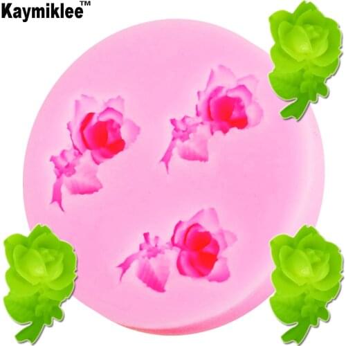 M512 1Pcs Flower Rose Leaf Silicone Mold Chocolate Candy Jello 3D Mould cake tools Bakeware Pastry Tools