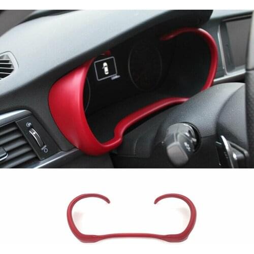 Fit for Kia Optima K5 2016-2020 Red ABS Dashboard Panel Frame Cover Trim 1pcs Car modification Auto parts