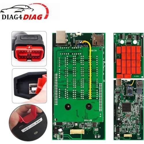 DS150 Pro Bluetooth USB V9.0 Double PCB Green Board TCS PRO+ NEC Relays 2017 R3 OBD2 Diagnosic Scanner Used for Car/Truck