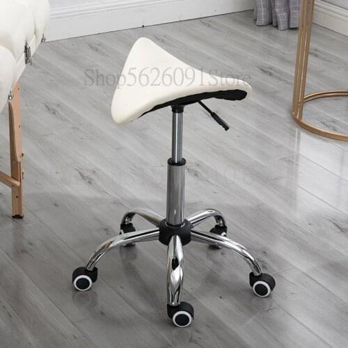 Beauty stool technician chair liftable adjustment saddle chair nail stool stool work bench swivel chair