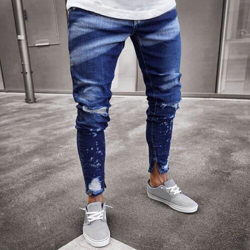 Swokii Men Skinny Jeans
