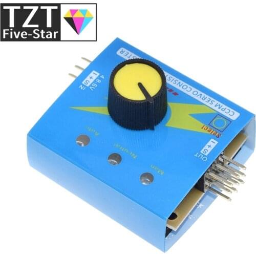 TZT Servo Tester Gear Test CCPM Consistency Master Checker 3CH 4.8-6V with Indicator Light