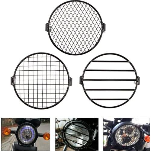7 inch Motorcycle Universal Vintage Headlight Protector Retro Grill Light Lamp Cover For Harley Ducati Chopper Yamaha Cafe Racer