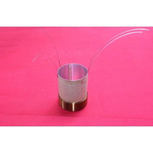 1 pcs ID: 25.5mm 1" White aluminous woofer / bass speaker voice coil 2 ohm+2 ohm Dual outlet