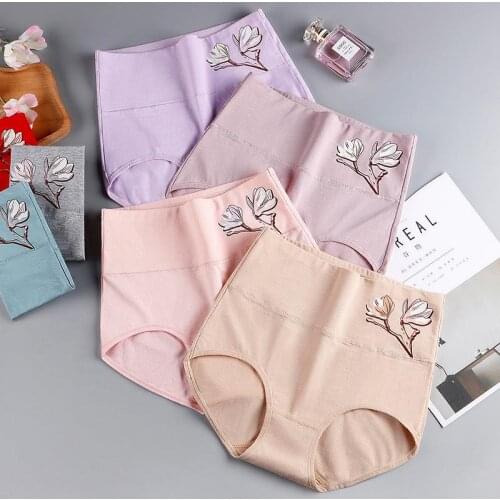 Womens Cotton Printing Postpartum Abdomen High Waist Briefs underwear women panties women sexy underwear