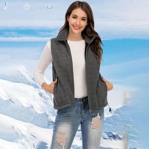 Smart Heated Vest Light 3 Temp Levels Heating Vest For Winter Electric Heating And Warm Standing Collar Vest Cycling Vest