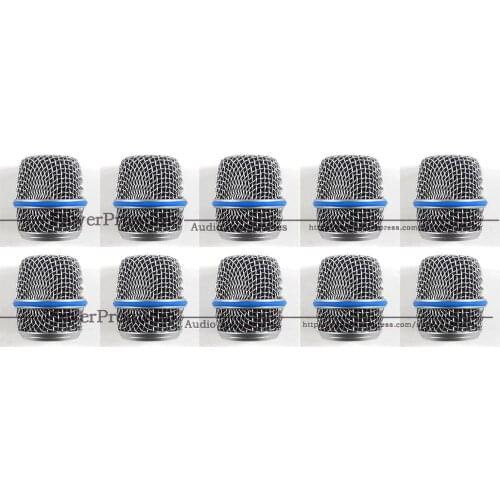 10pcs Microphone Ball Mesh Grille For Shure BETA57A Microphone Accessories Ball Head Replacement Accessory