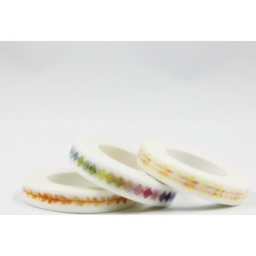 8mm*10m DIY Cute Kawaii flowers Slim Washi Tape Dividing line Lovely Fruit Adhesive Tape For Decoration Photo Album School