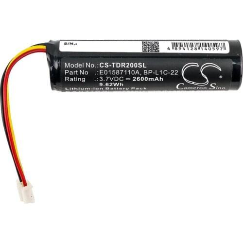 Cameron sino 2600mah battery for TASCAM MP-GT1 BP-L1C-22 E01587110A Recorder Battery