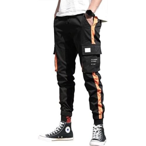 XXXL Patchwork Pockets Cargo Harem Pants Mens Hip Hop Casual Jogger Tatical Trousers Harajuku Streetwear Male Pants