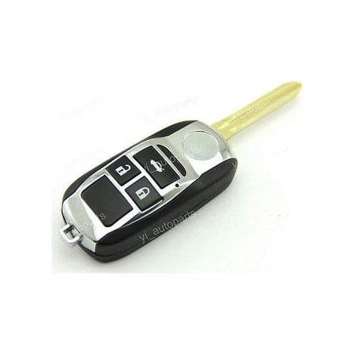 3 Buttons Remote Flip Folding Key Shell Case Cover For Toyota Corolla Camry 3BT