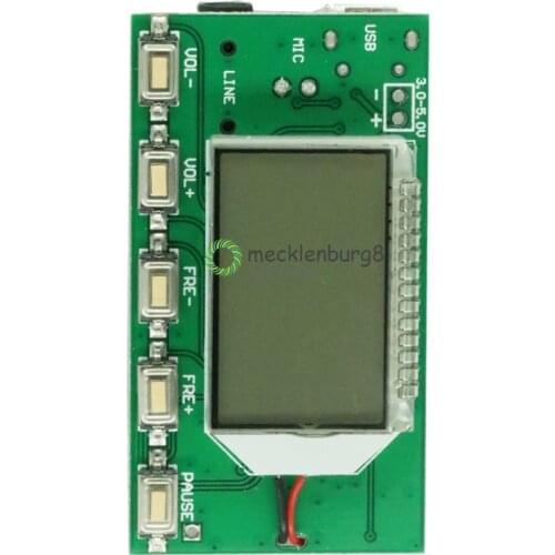 DSP PLL 87-108 MHz LCD Display FM Radio Wireless Microphone Stereo Transmitter / Receiver Module Bestseller Brand New