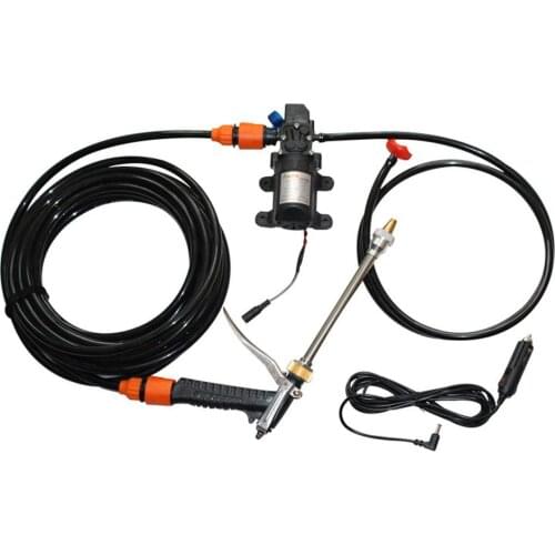 Electric Car Washer Kit, 12 Volt Portable High Pressure Water Pump, Car Wash Device Fit For Auto RV Marine,Pets Showering