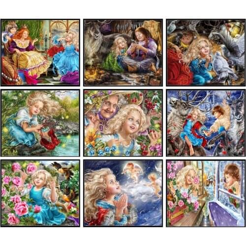 Russian Girl Collection - Counted Cross Stitch Kits - DIY Handmade Needlework Embroidery 14 ct Aida Xstitch Cross Stitch Sets
