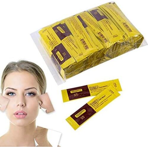 Tattoo Aftercare Cream, 25/35/50/100Pcs/Set Professional Tattoo Makeup Aftercare Repair Healing Cream Vitamin Ointme Supplies