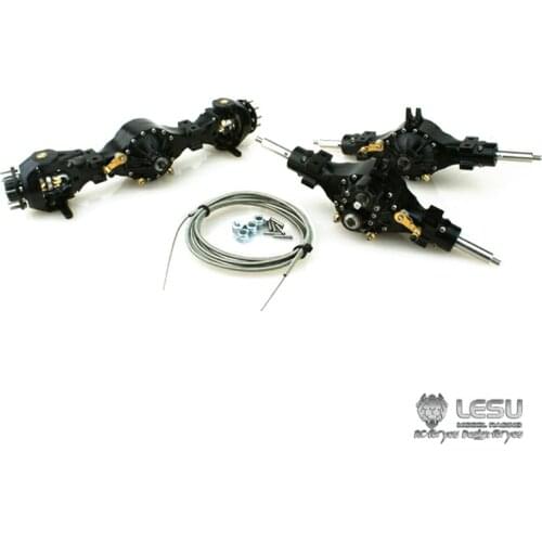 LESU Metal Front Rear Flange 6*6 Axle Differential For DIY 1/16 Bruder RC Tractor Truck TH16663-SMT5