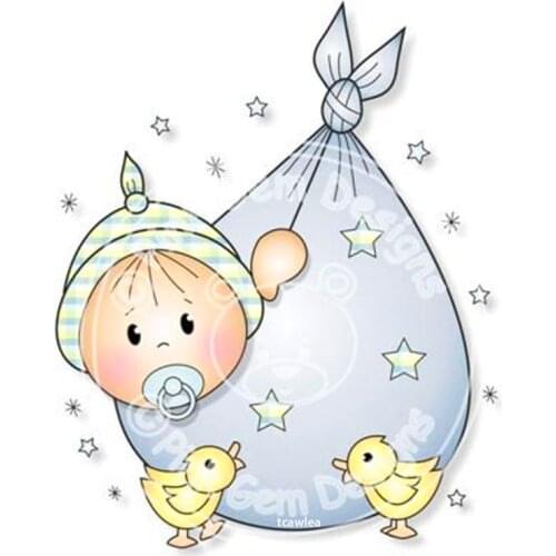 Lovely Swaddle Baby Metal Cutting Dies Human Doll Stencil For DIY Craft Scrapbooking Cards Decorative