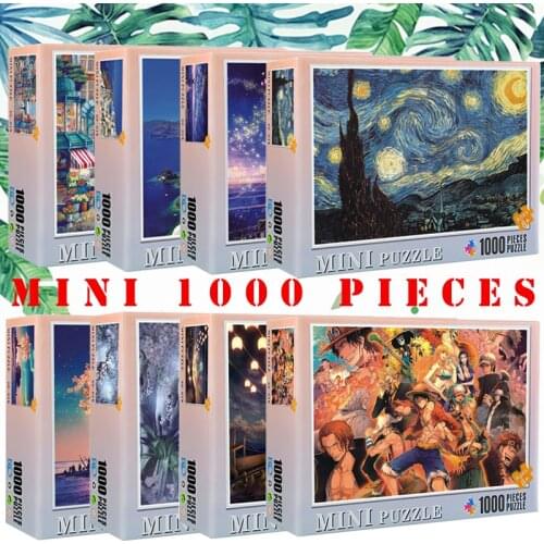 38*26cm Mini Puzzle 1000 Pieces Puzzles Adults Paper Mini Hell Jigsaw DIY Puzzle Toys Creative Birthday Gift Can Be Customized