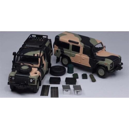 Master 1:64 Land Rover Defender 110 camouflage Ordinary/Luxury Diecast Model Car