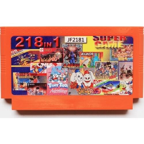 New arrival 8bit game card multi game cartridge - 218 in 1