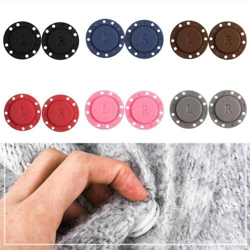 A pair Sewing Supplies Magnet Stone Dark Buckle Automatic DIY Sided Bag 21mm Double Size Button Buttons Magnetic Magnet U7M8