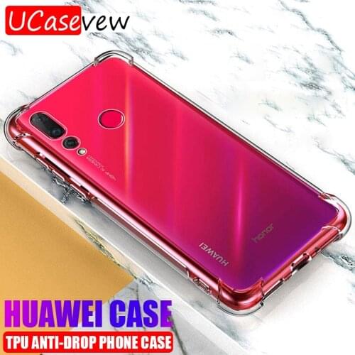 Clear Transparent TPU Silicone Case for Huawei P40 P30 P20 Mate 30 20 Lite Pro Honor 20i 8X 9i Anti-Fall Soft Protective Cover