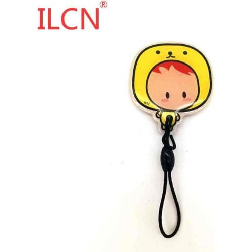 S50 1K 13.56Mhz UID Changeable Rewritable Card Blank Card Keyfob Token Tag RFID Dropping Glue Cartoon Keychain Access Control