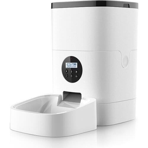 Pet Feeder 6L Intelligent Automatic Feeding WIFI Video Version Pet Cat Dog Feeder APP Control Voice Recording Timing Food Bowls