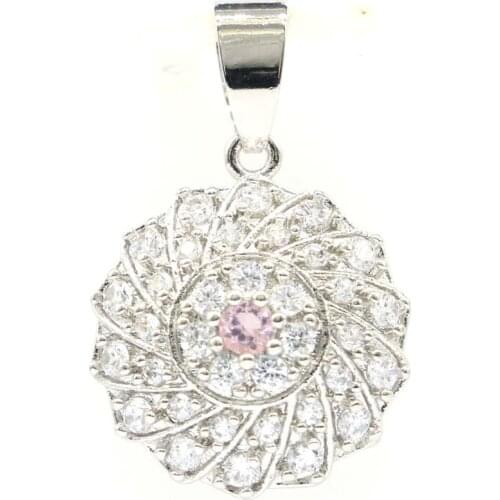 41x18mm Big Oval Gemstone18x15mm Created Aquamarine Real Blue Sapphire Zircon for Women Drop Shipping Silver Pendant