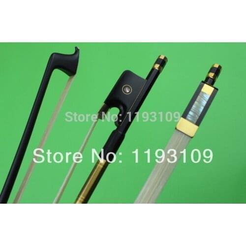 1pc good balance black Carbon fiber cello bow 4/4 size, strong Ebony frog, Cello Parts Free Shipping