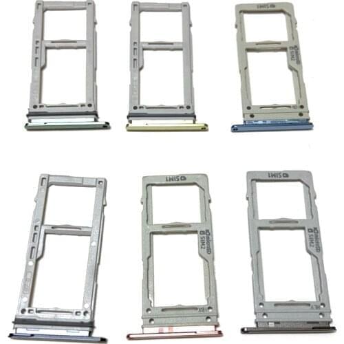 10PCS For Samsung Galaxy S10 S10 Plus S10+ Sim Card Holder Slot Tray Micro SD Tray Adapters