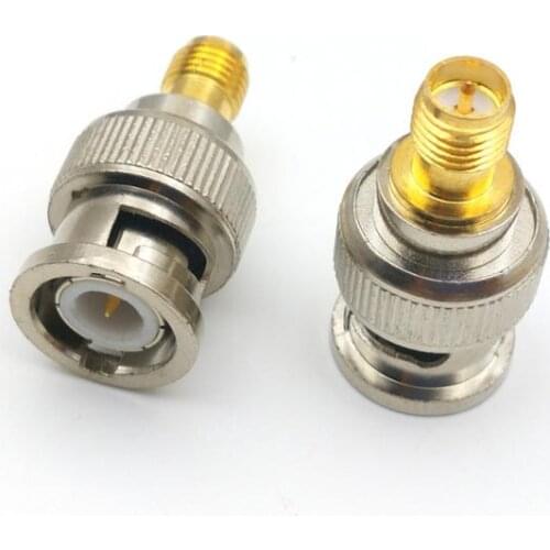 100pcs brass RP SMA female jack to BNC male plug RF Coaxial adapter straight Selling