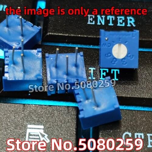 20PCS 3386P potentiometer adjustable resistance 1K/2K/5K/50K/100K/10K 103 503 203 No hat