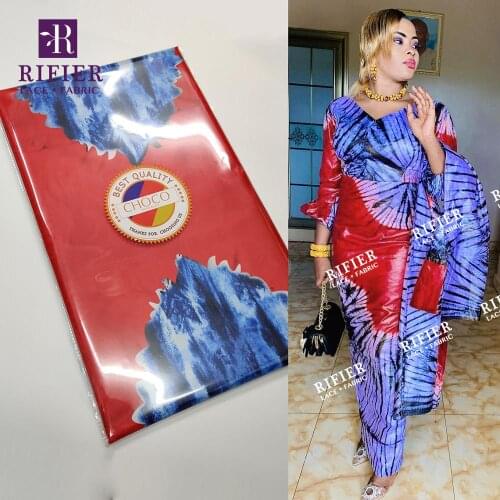 2021 Latest Style African Men Or Women Printed Bazin Riche Fabric Top Quality Daily Party Clothing Bazin Riche Laces Fabric