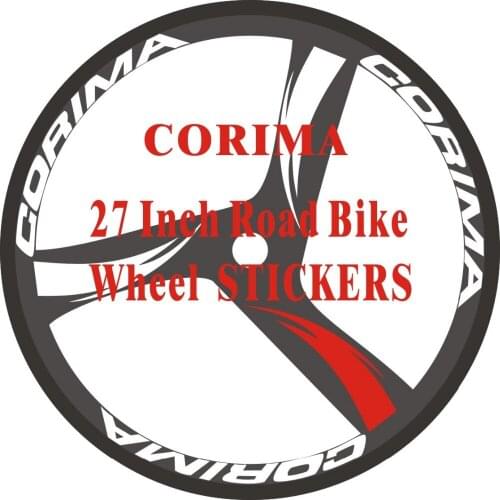 24pics =2Wheels/set Road Bike 700c Wheel Stickers Rim Racing Decorative Stickers Bike Decals Wheel Stickers