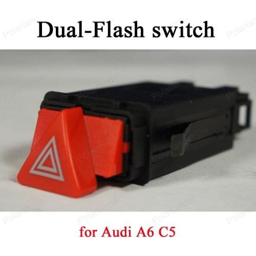 9 pin Warning Lamp Switch 4B0 941 509 c for A-udi A6 C5 Dual Flash Switch