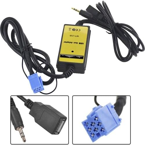 Car CD Adapter MP3 Audio Interface AUX USB SD Mini 8Pin Connect CD Changer for Skoda Golf Passat