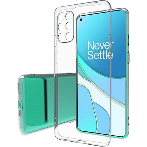 For OnePlus 8T Case Ultra-thin transparent Soft TPU Lens Slim protection back cover case for one plus 8t oneplus8T 1+8T shell