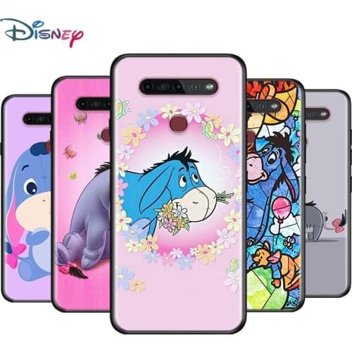 Black Soft Cute Baby Eeyor For LG K92 K62 K52 K42 K31 K22 K71 K61 K51S K41S K30 K20 G8 G8S G8X ThinQ Phone Case