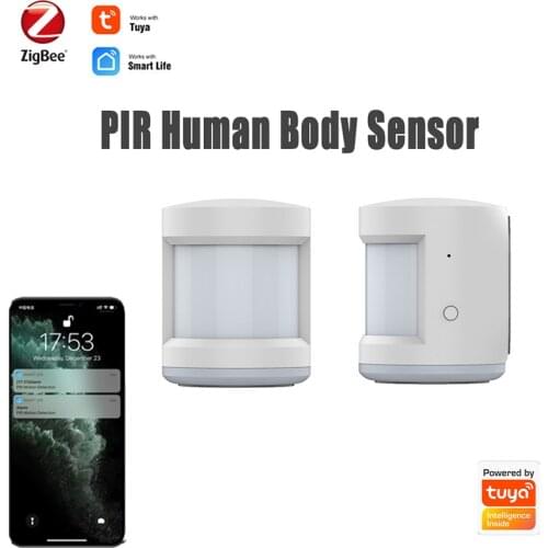 Tuya ZigBee PIR Motion Sensor Human Body Movement Detector, Tuya Smart Life APP Remote Monitor Alarm, Smart Home Security System